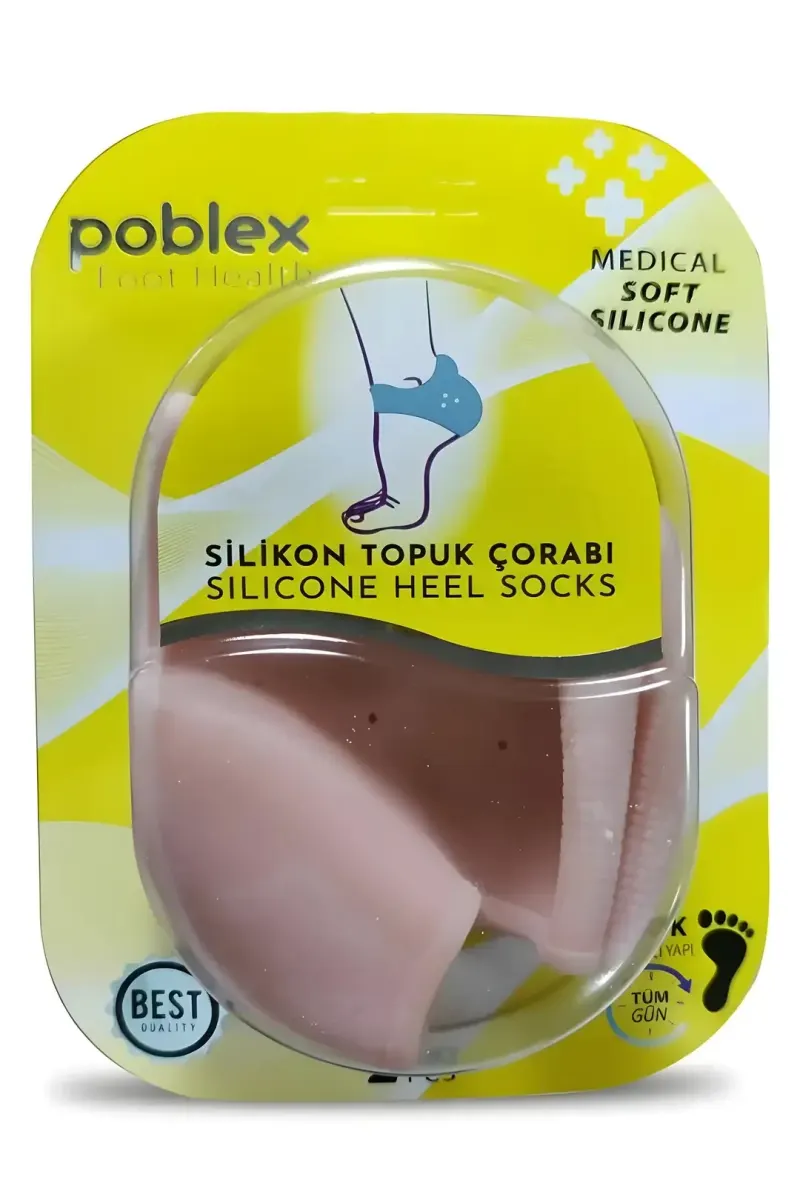 Poblex Silikon Topuk Çorabı