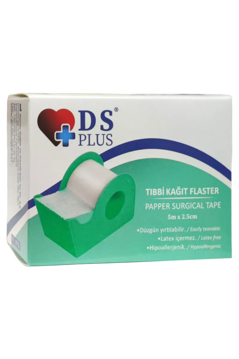 DS Plus Kağıt Flaster 5 m x 2,5 cm