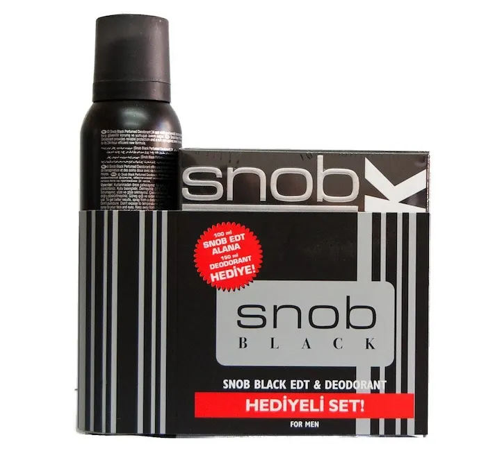 Snob Edt 100ml+Deo Black